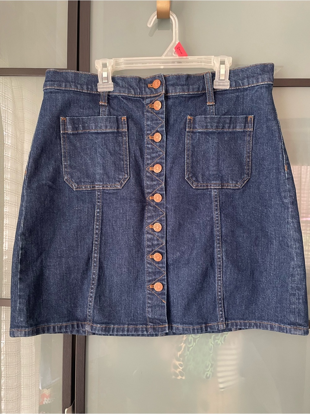 Make An Offer✌️ Madewell Dark Blue Button-Front Denim Mini Skirt